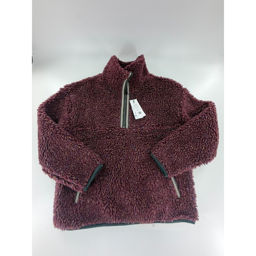 UGG UGGbraid Confetti Half Zip Pullover Mens 2XL Wild Grape Purple Fleece NEW